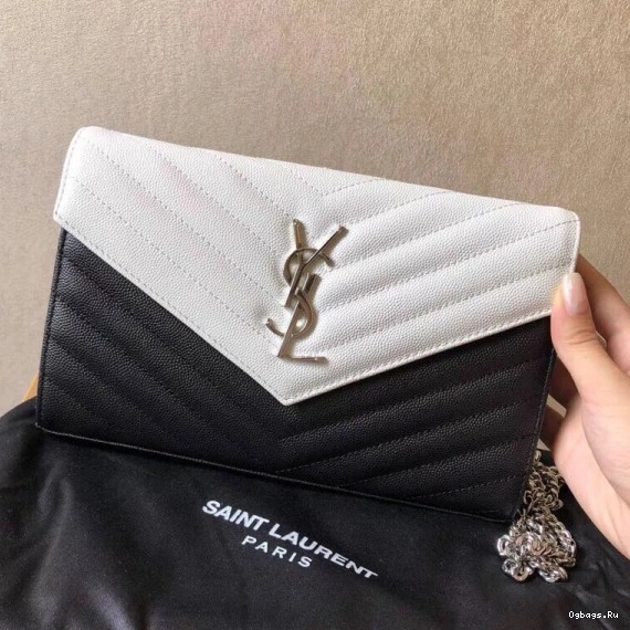 CHAIN CASSANDRE MATELASSÉ WALLET YSL 0718